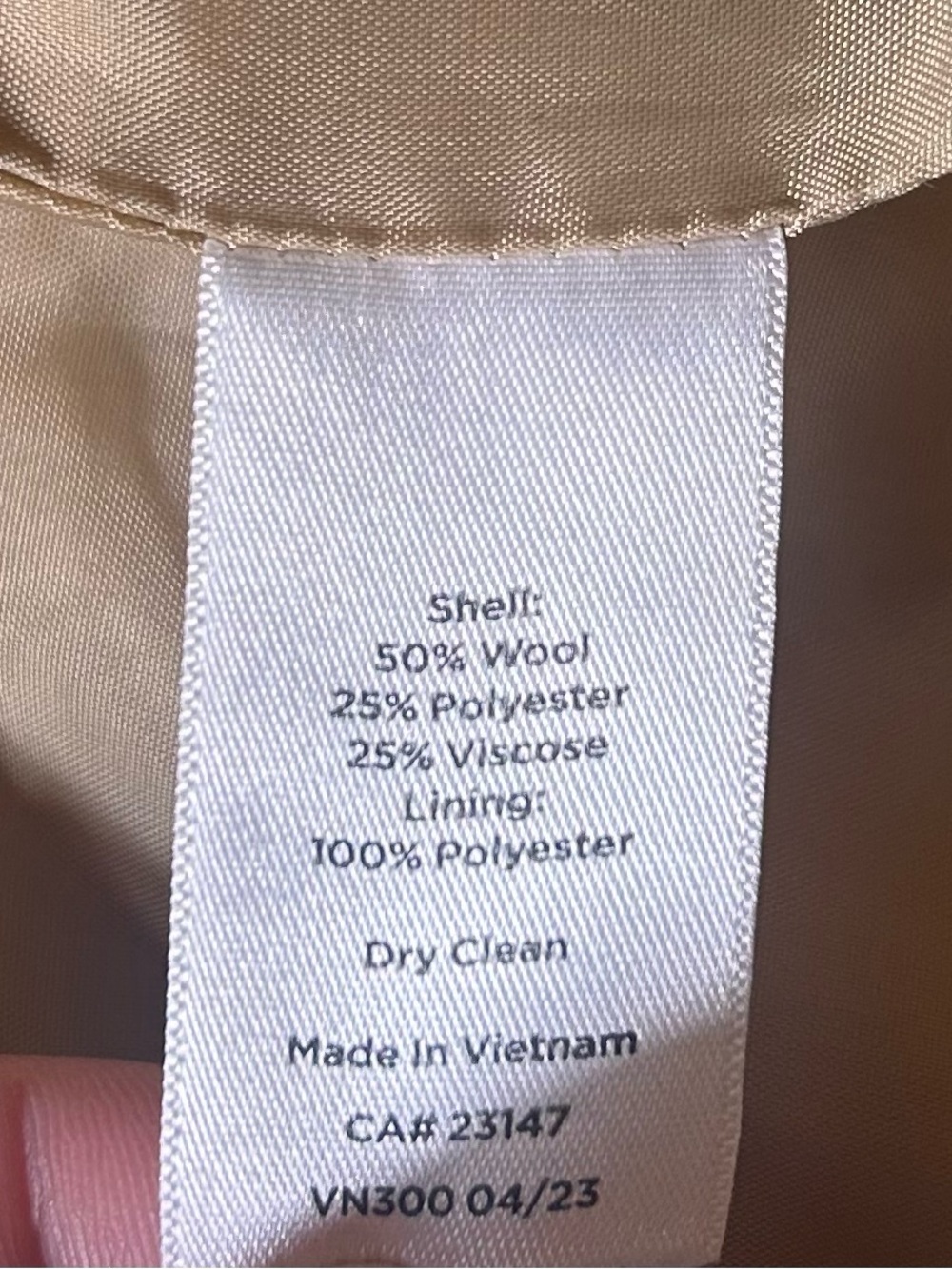 Talbots Plus 14W Wool Blend
Herringbone Blazer Tan - Picture 12 of 13